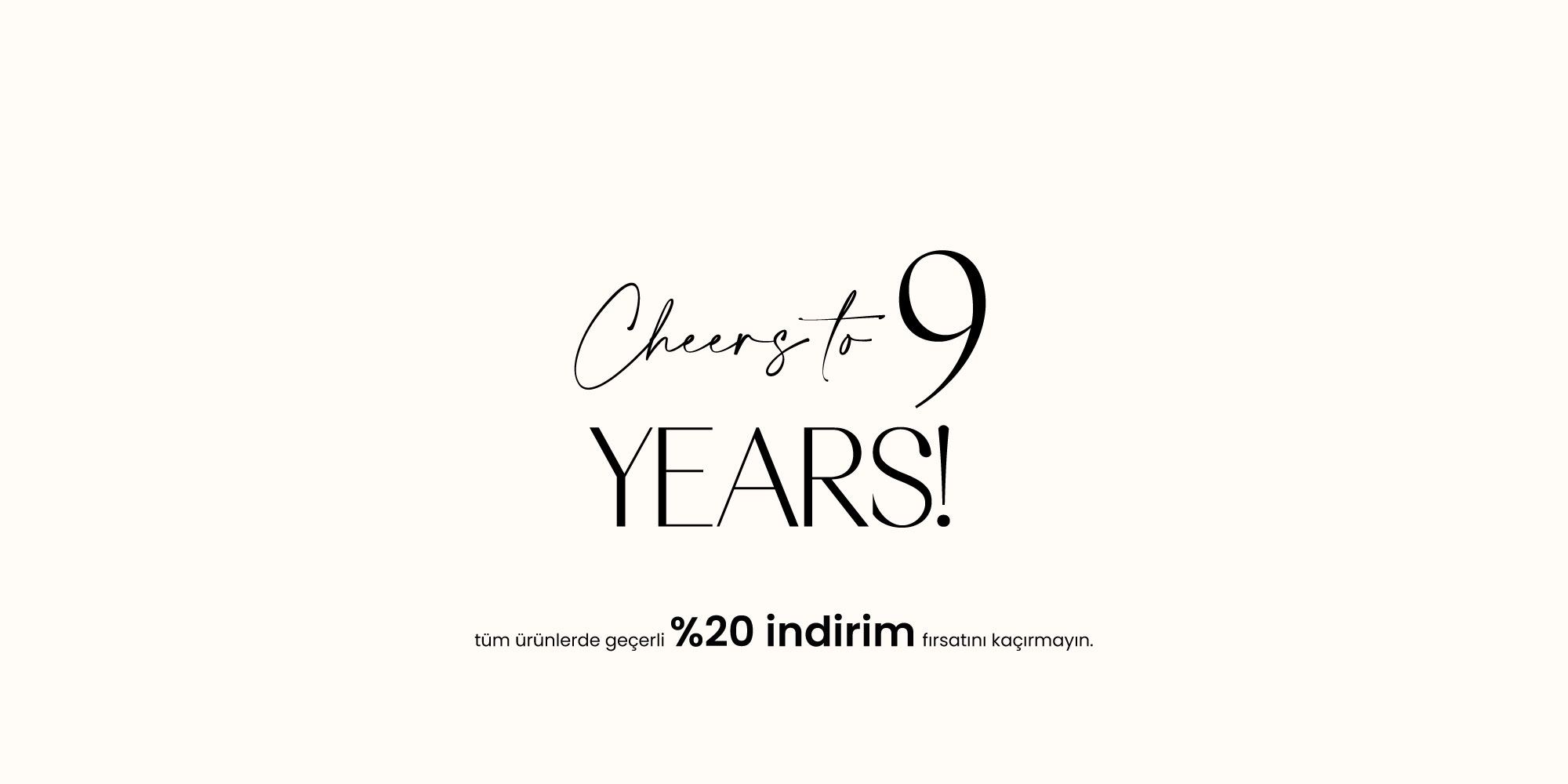 9. yıla özel indirim
