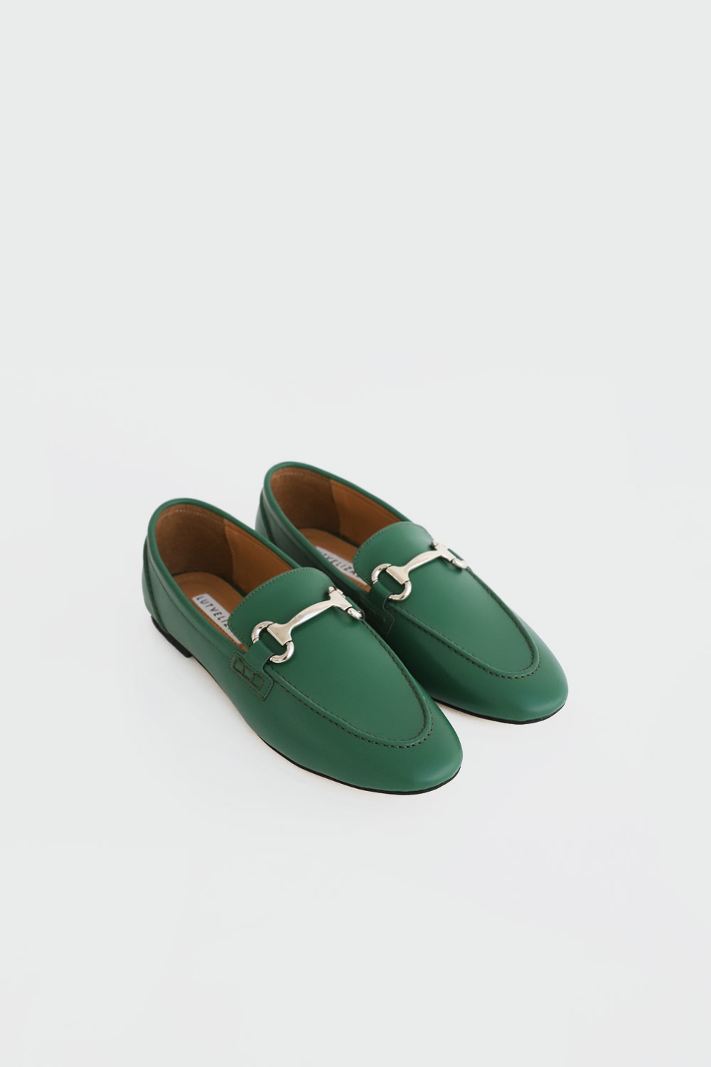 Allegra Metal Toka Detaylı Loafer Yeşil Kadın Babet