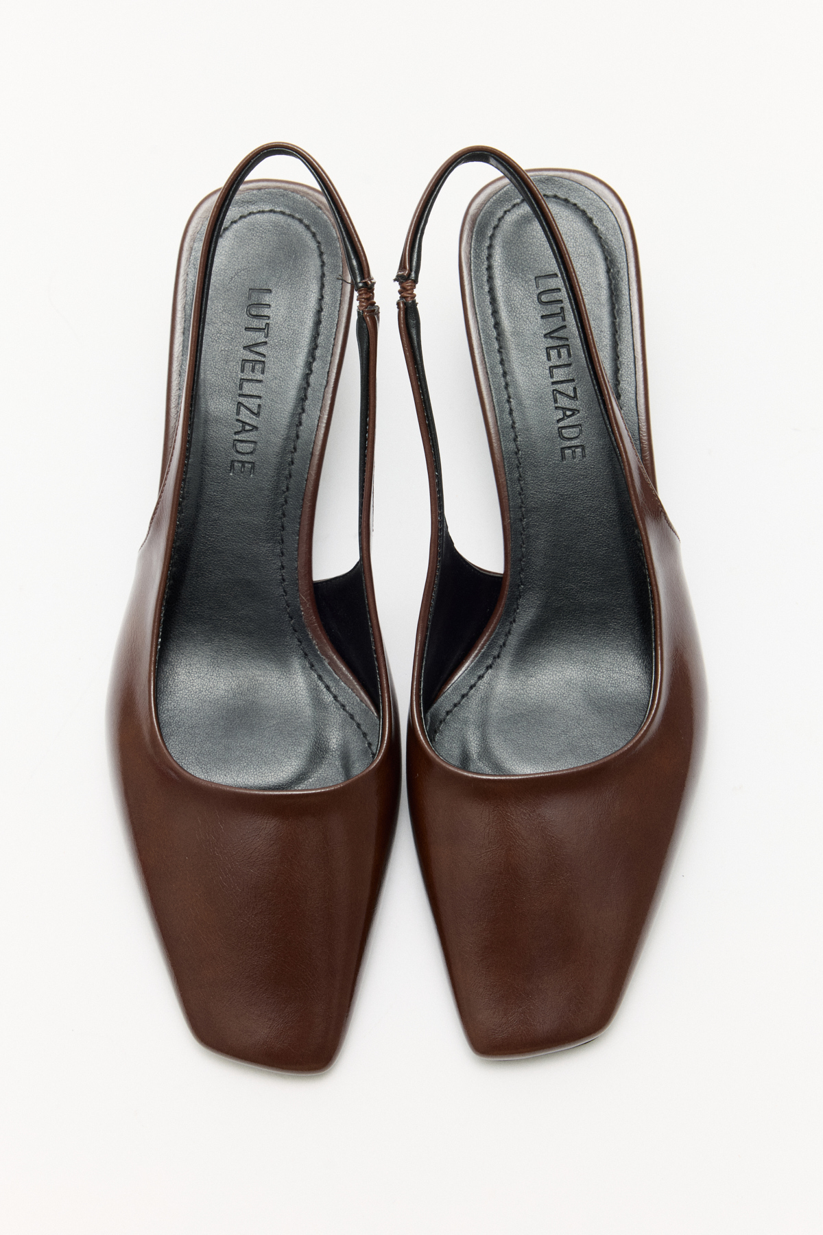 Asimetrik Küt Acı Kahve Kadın Topuklu