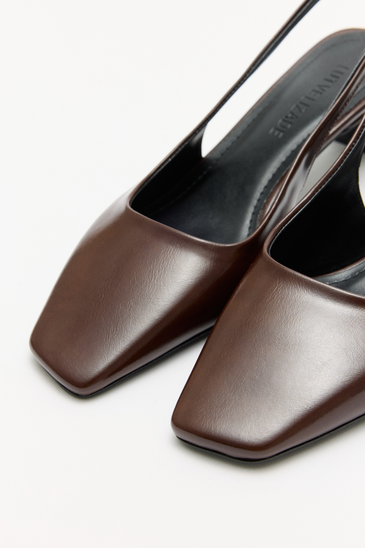 Asimetrik Küt Acı Kahve Kadın Topuklu