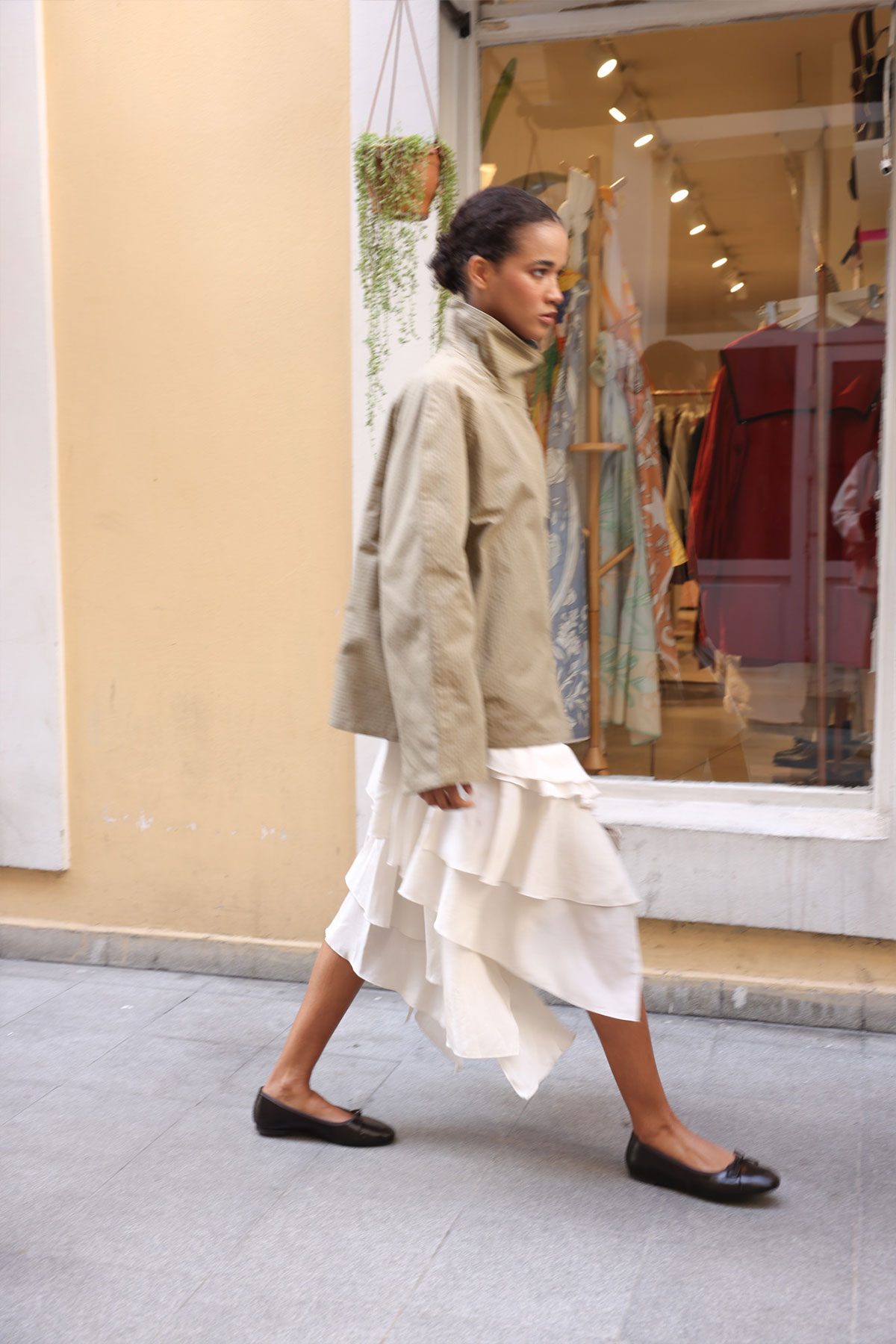 Minimal Kurdele Detaylı Acı Kahve Kadın Babet