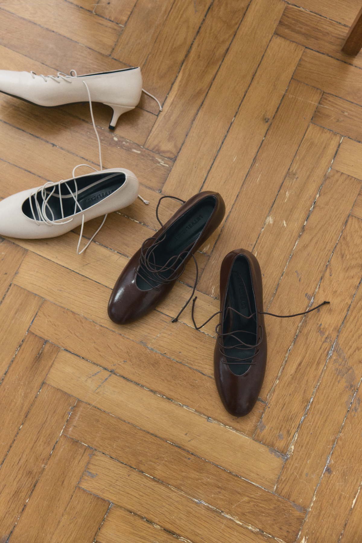 Bağcık Detaylı Kısa Topuklu Acı Kahve Kadın Topuklu