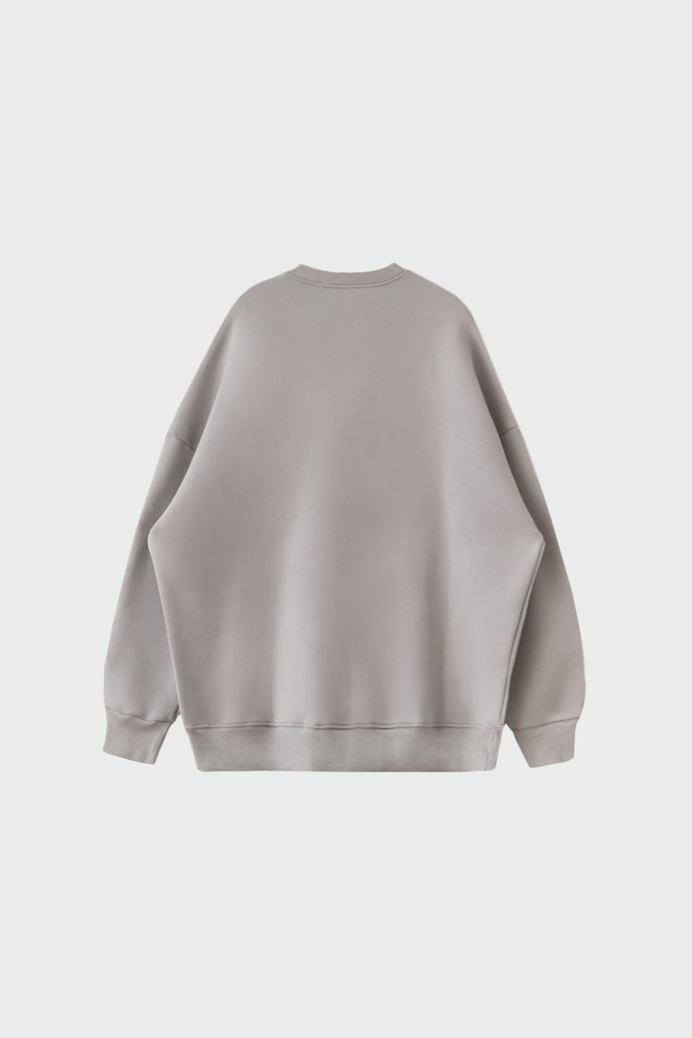 Bisiklet Yaka Oversize Mont Blanc Açık Gri Kadın Sweatshirt