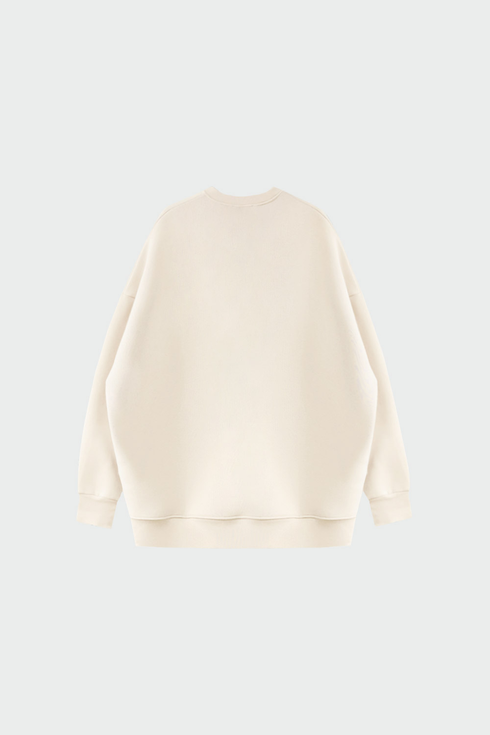 Bisiklet Yaka Oversize Mont Blanc Bej Kadın Sweatshirt