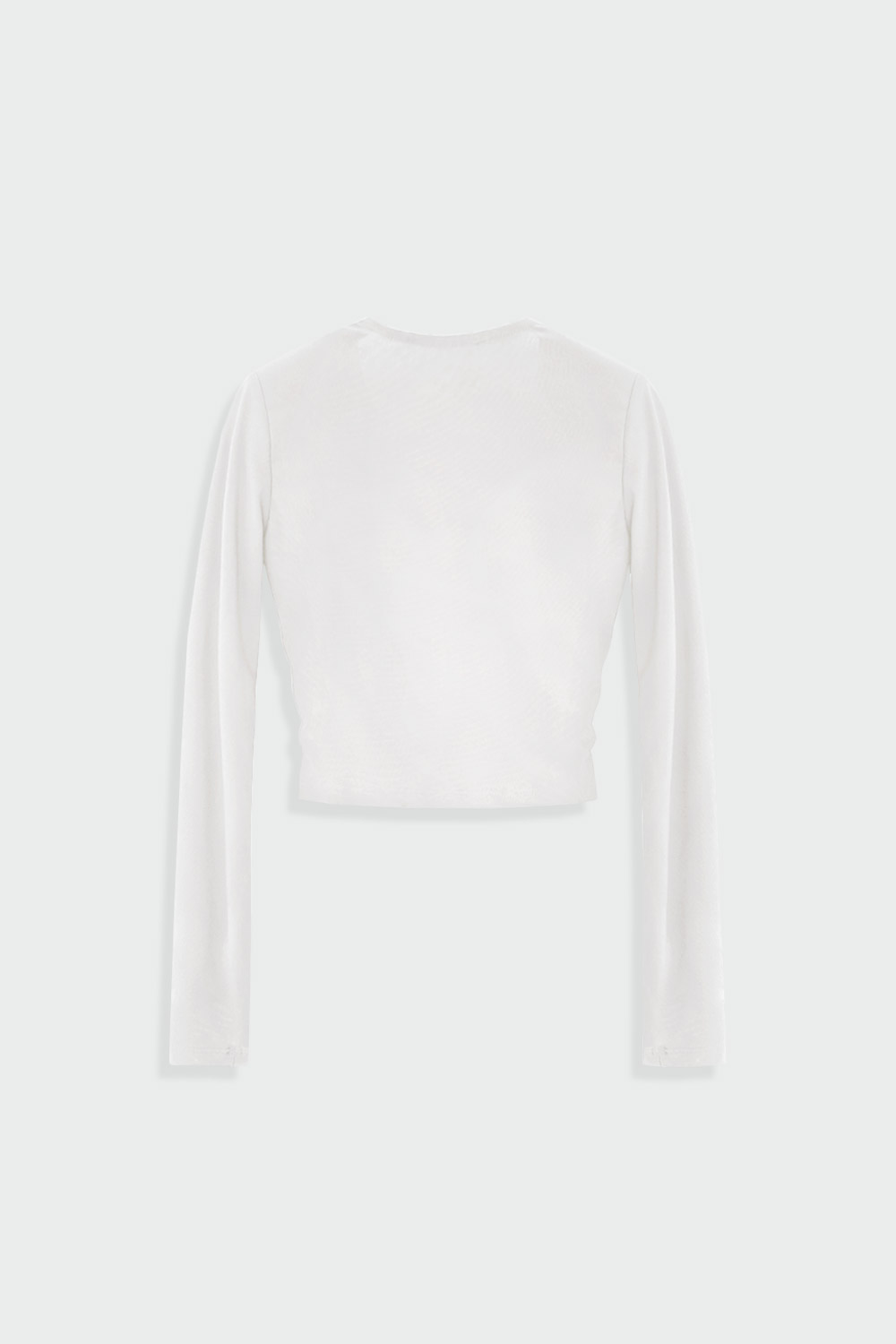 Kruvaze Drape Detaylı Beyaz Kadın Bluz