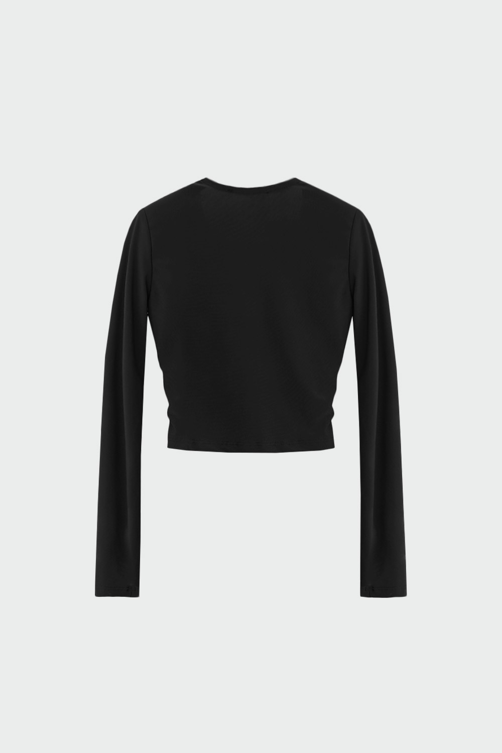 Kruvaze Drape Detaylı Siyah Kadın Bluz