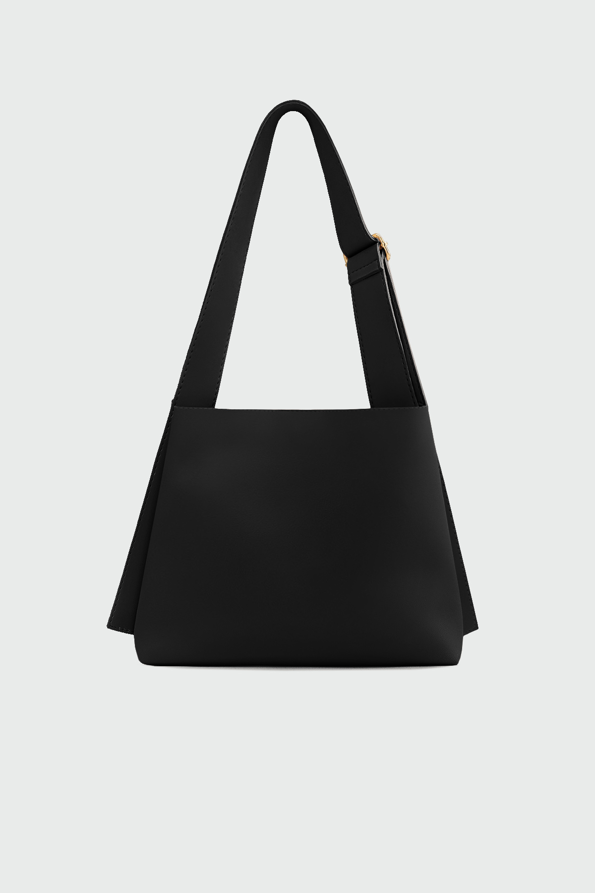 Kalın Askılı Shopper Siyah Kadın Çanta
