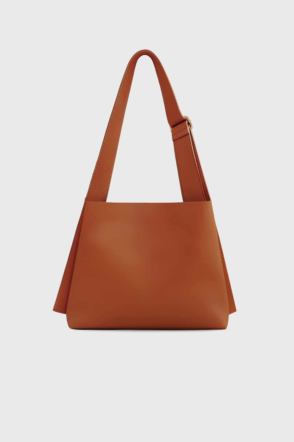 Kalın Askılı Shopper Taba Kadın Çanta