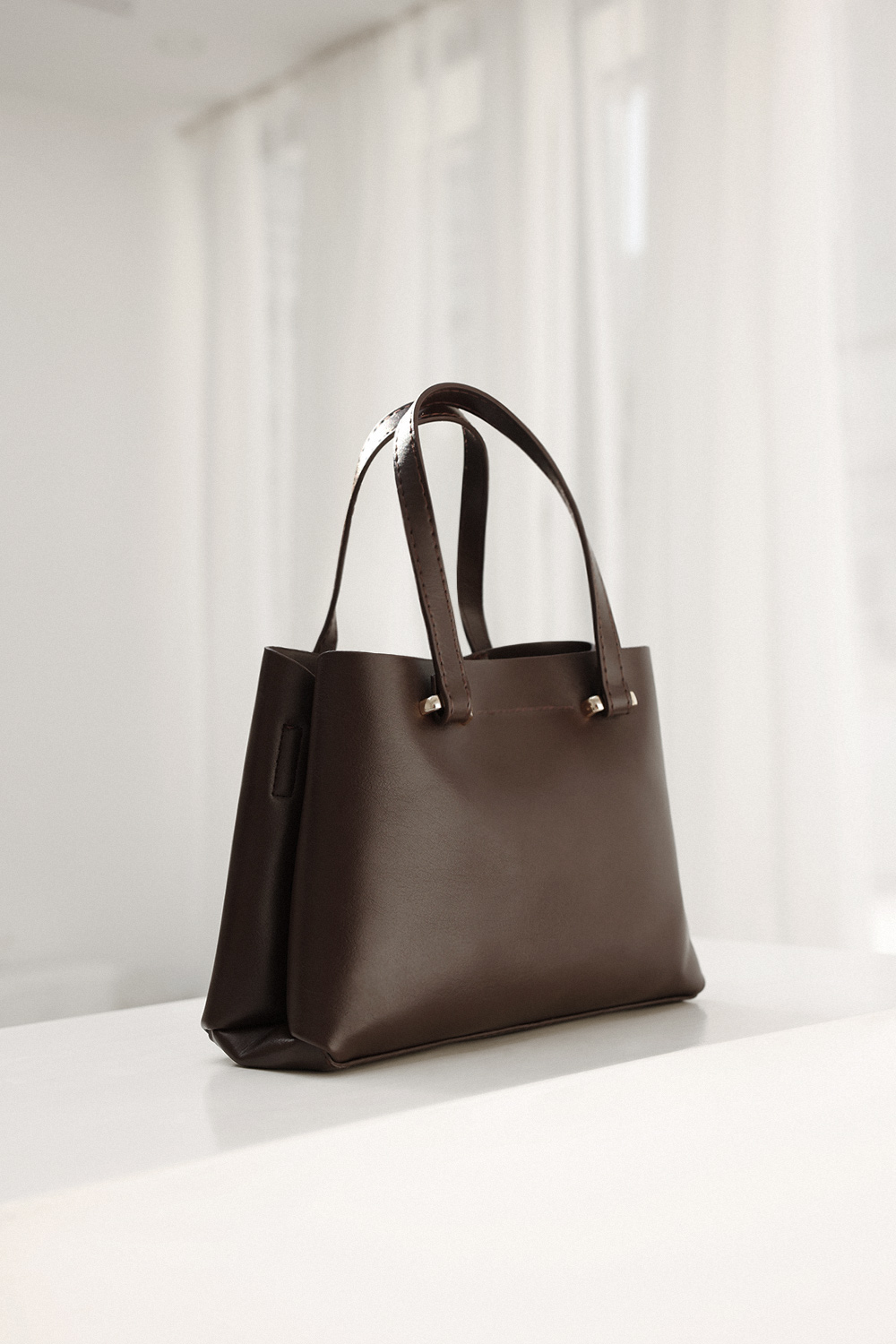 Kısa Saplı Mini Acı Kahve Kadın Çanta