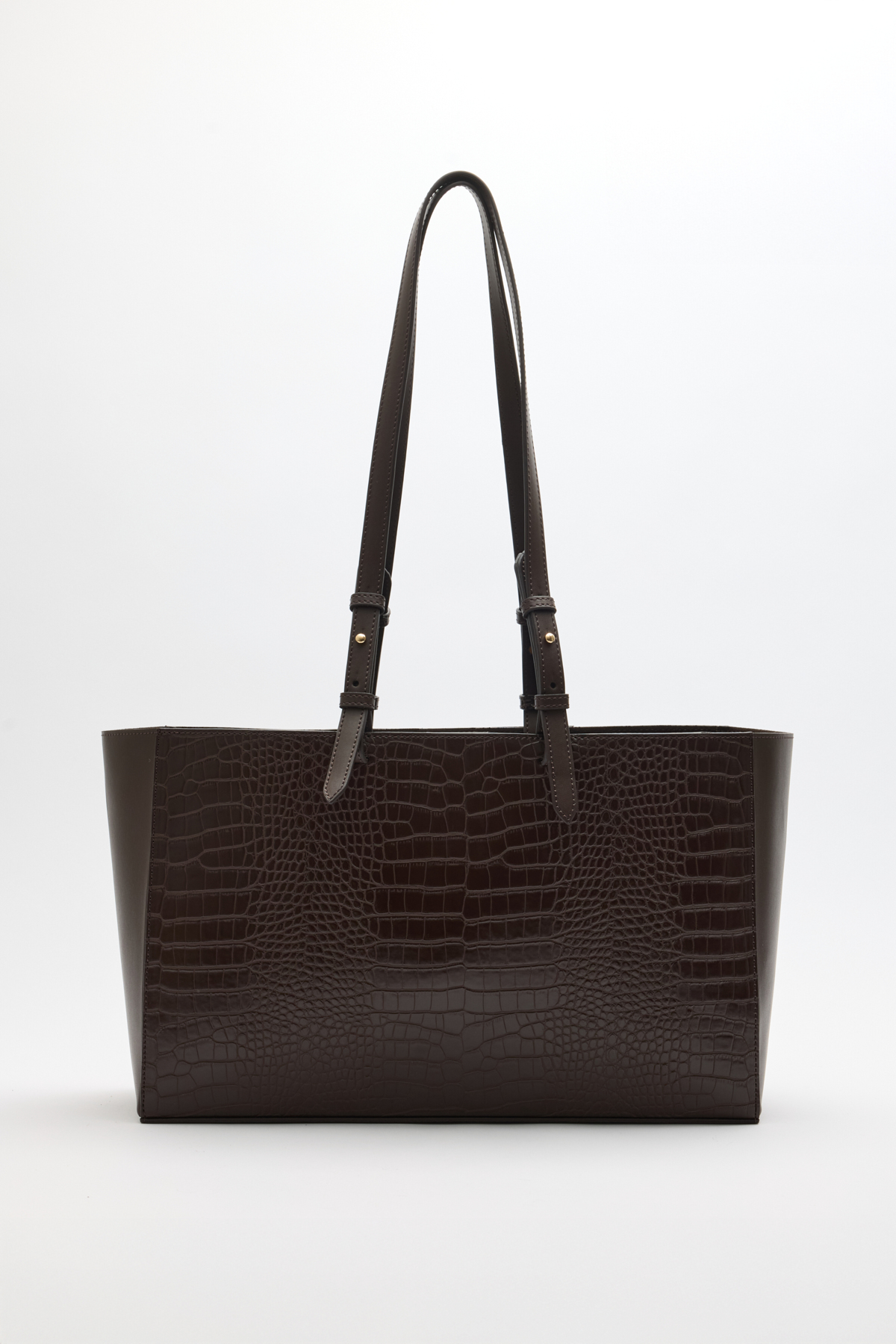 Croc Kumaş Shopper Acı Kahve Croc Kadın Çanta