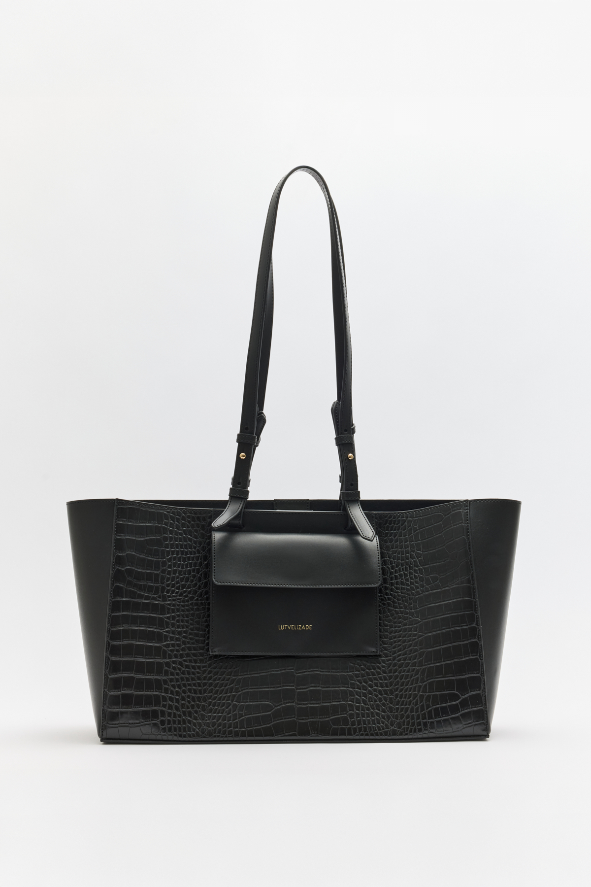 Croc Kumaş Shopper Siyah Croc Kadın Çanta