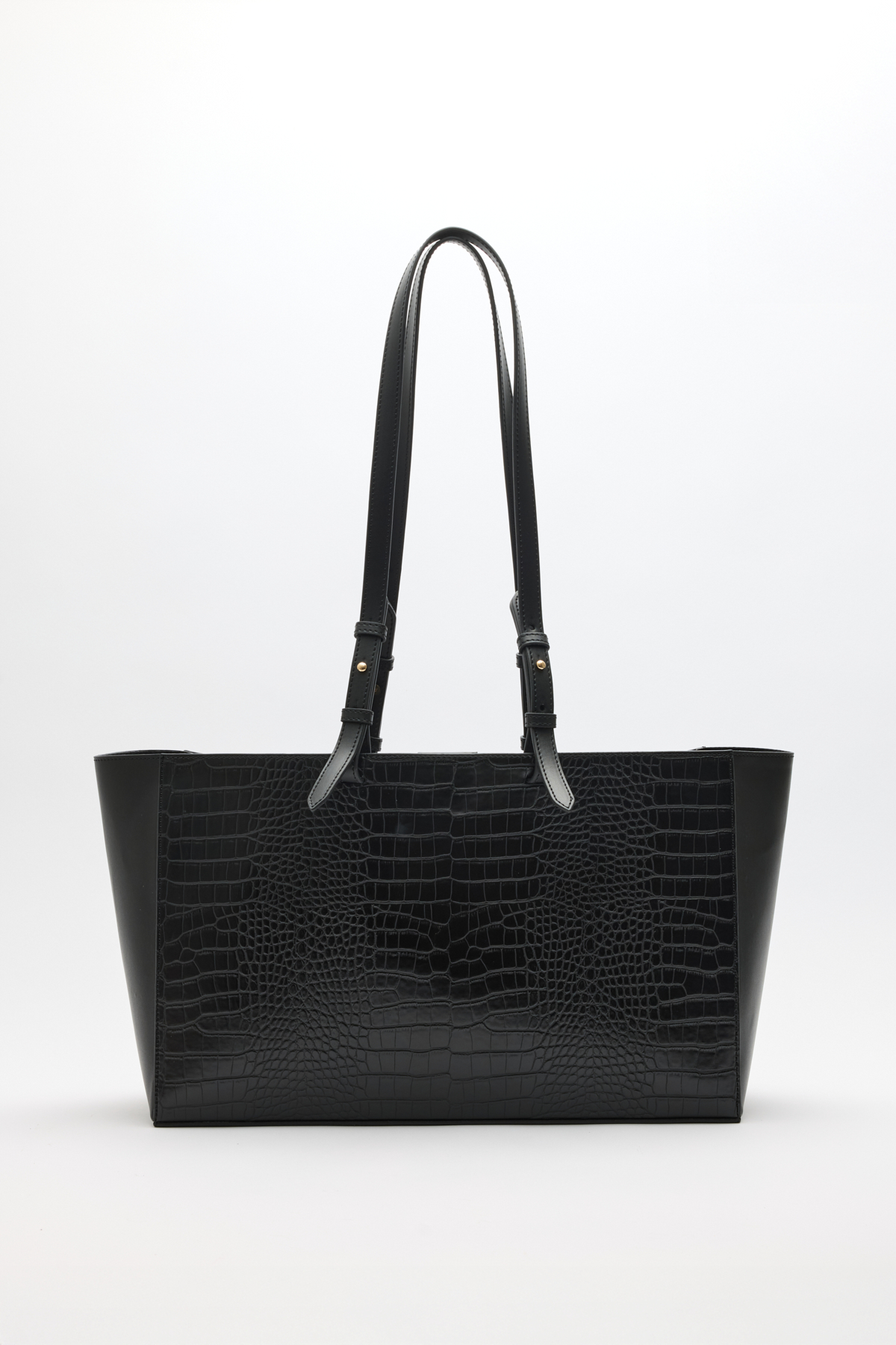 Croc Kumaş Shopper Siyah Croc Kadın Çanta