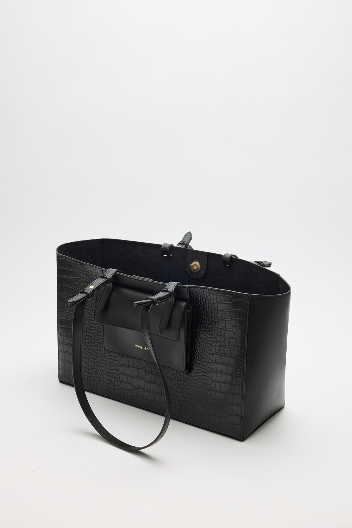 Croc Kumaş Shopper Siyah Croc Kadın Çanta