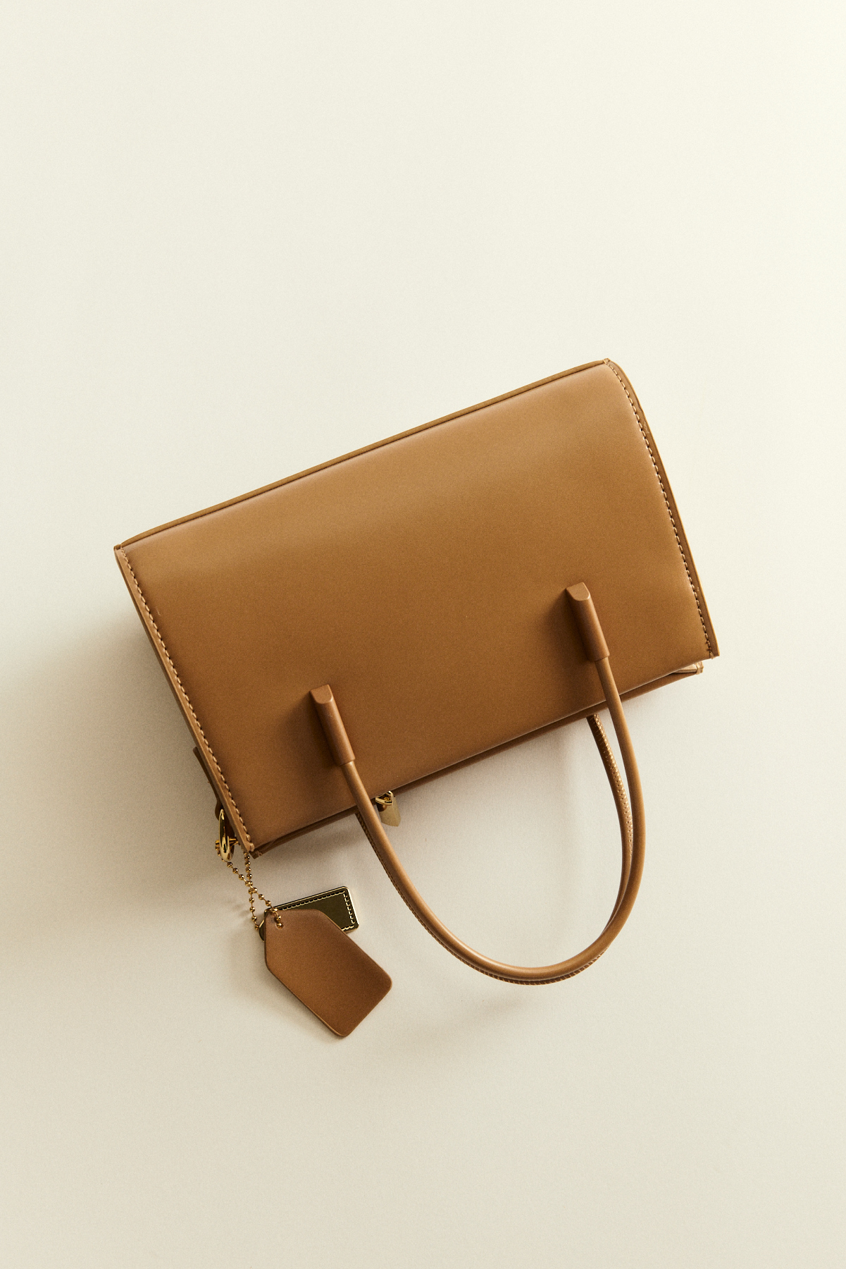 Klasik Kesim Camel Kadın Çanta