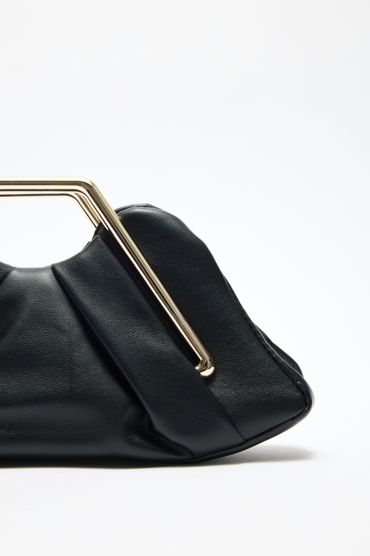 Geometrik Çerçeve Detaylı Siyah Kadın Çanta