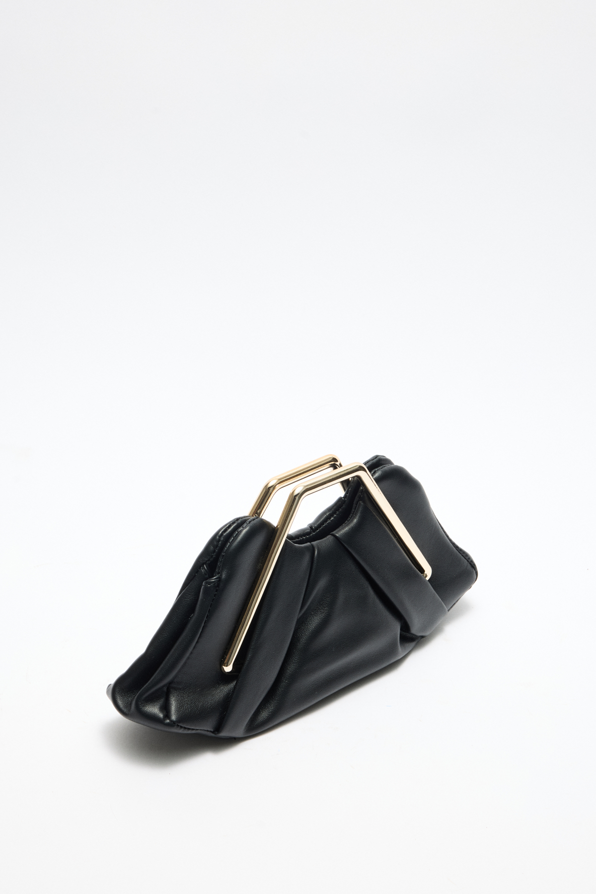 Geometrik Çerçeve Detaylı Siyah Kadın Çanta