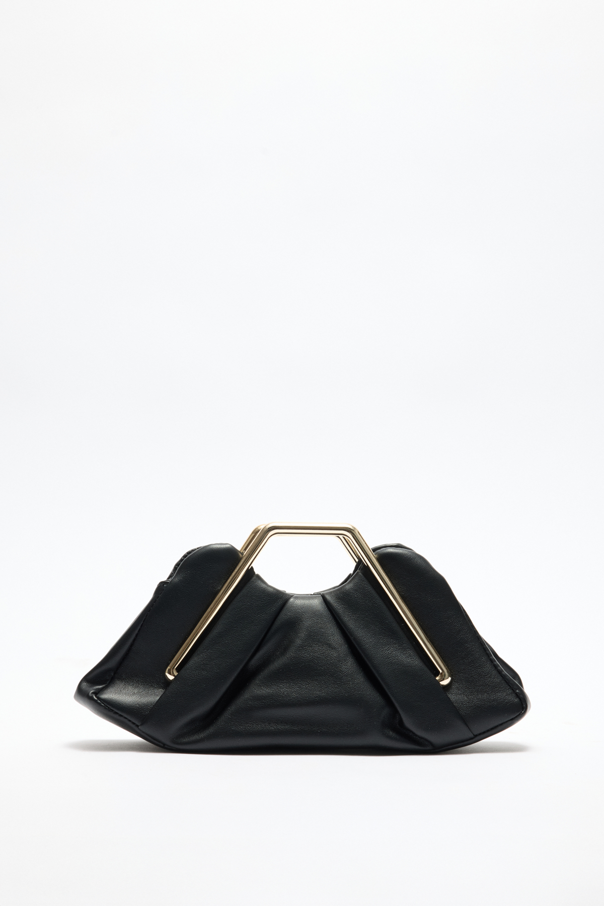 Geometrik Çerçeve Detaylı Siyah Kadın Çanta