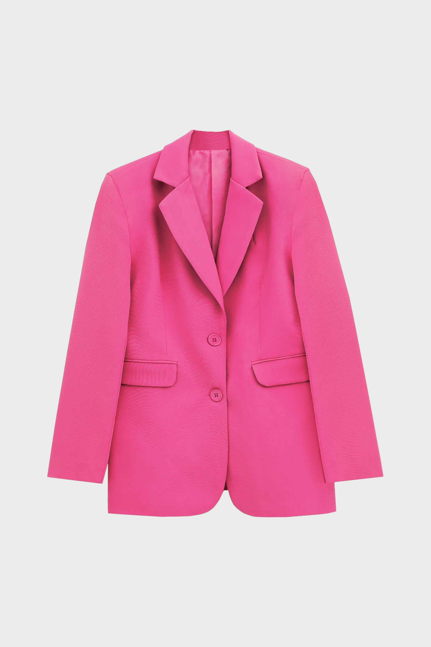 Çift Düğmeli Blazer Fuşya Kadın Ceket
