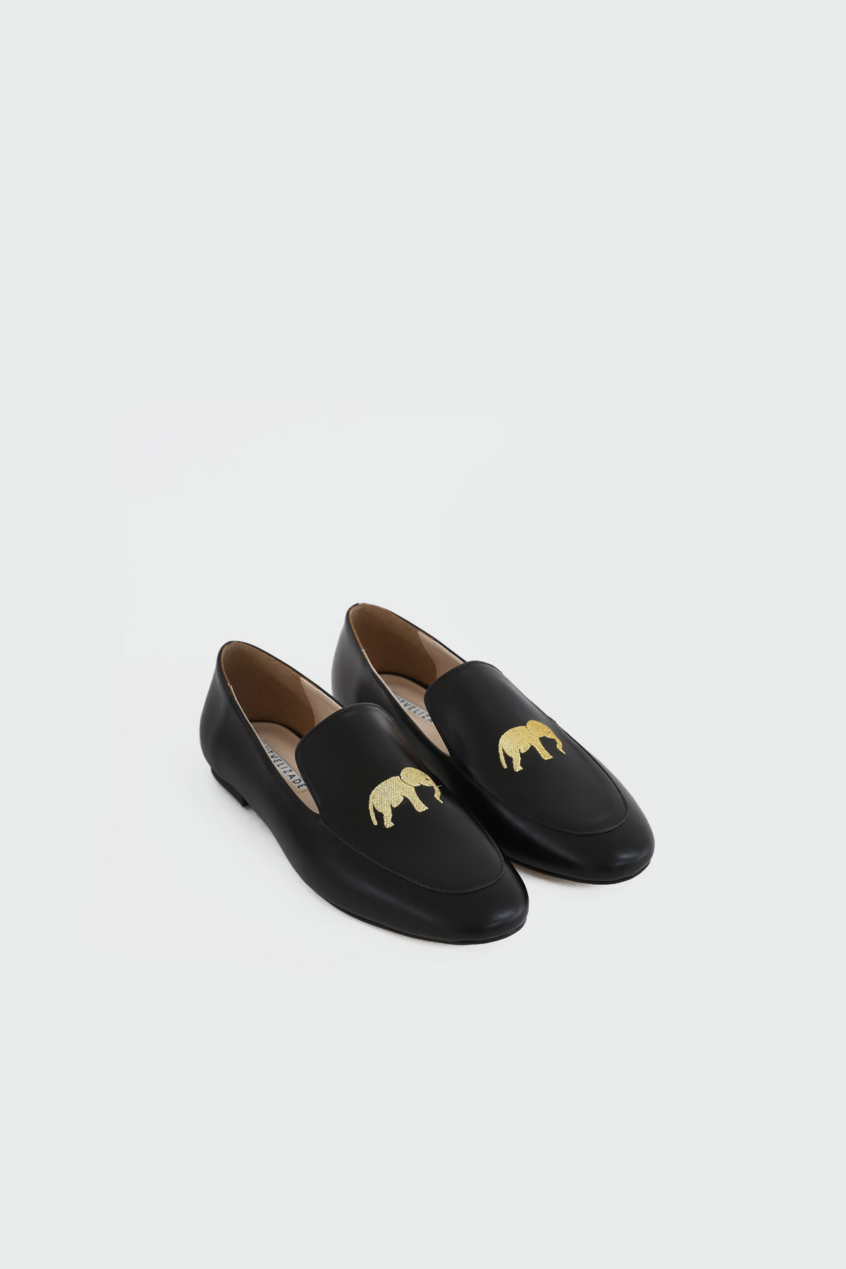 Claire Fil İşleme Detaylı Loafer Siyah Kadın Babet