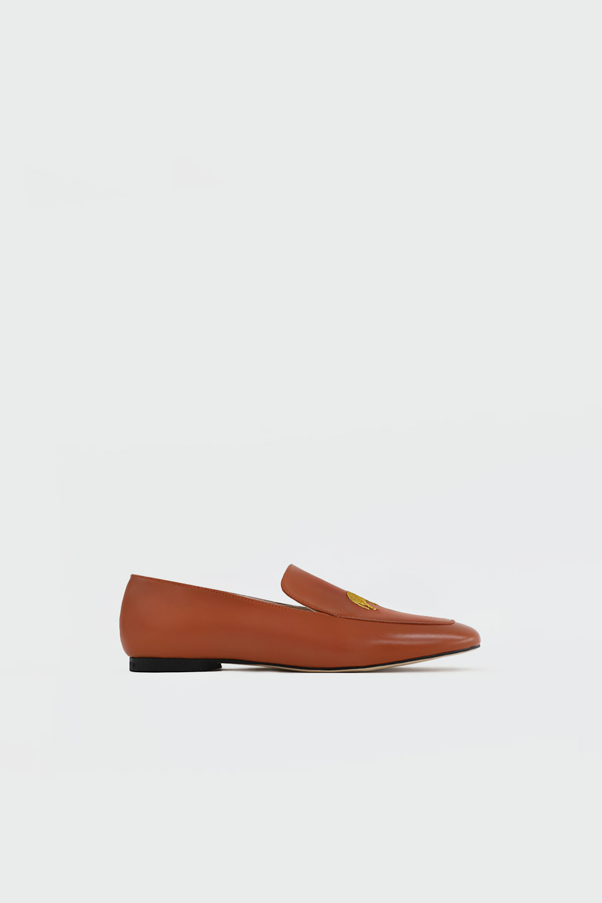 Claire Fil İşleme Detaylı Loafer Taba Kadın Babet