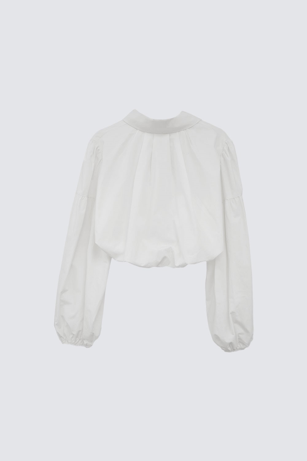 CROP TOP DÜĞMELİ Kırık Beyaz Kadın Gömlek