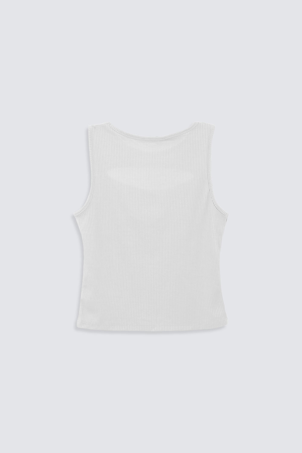 Pencereli Beyaz Kadın Crop Top