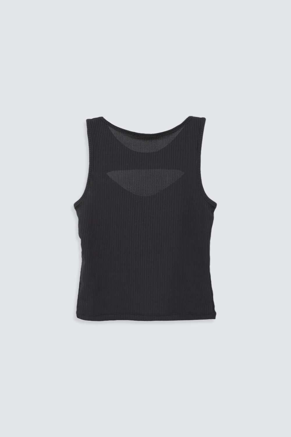 Pencereli Siyah Kadın Crop Top