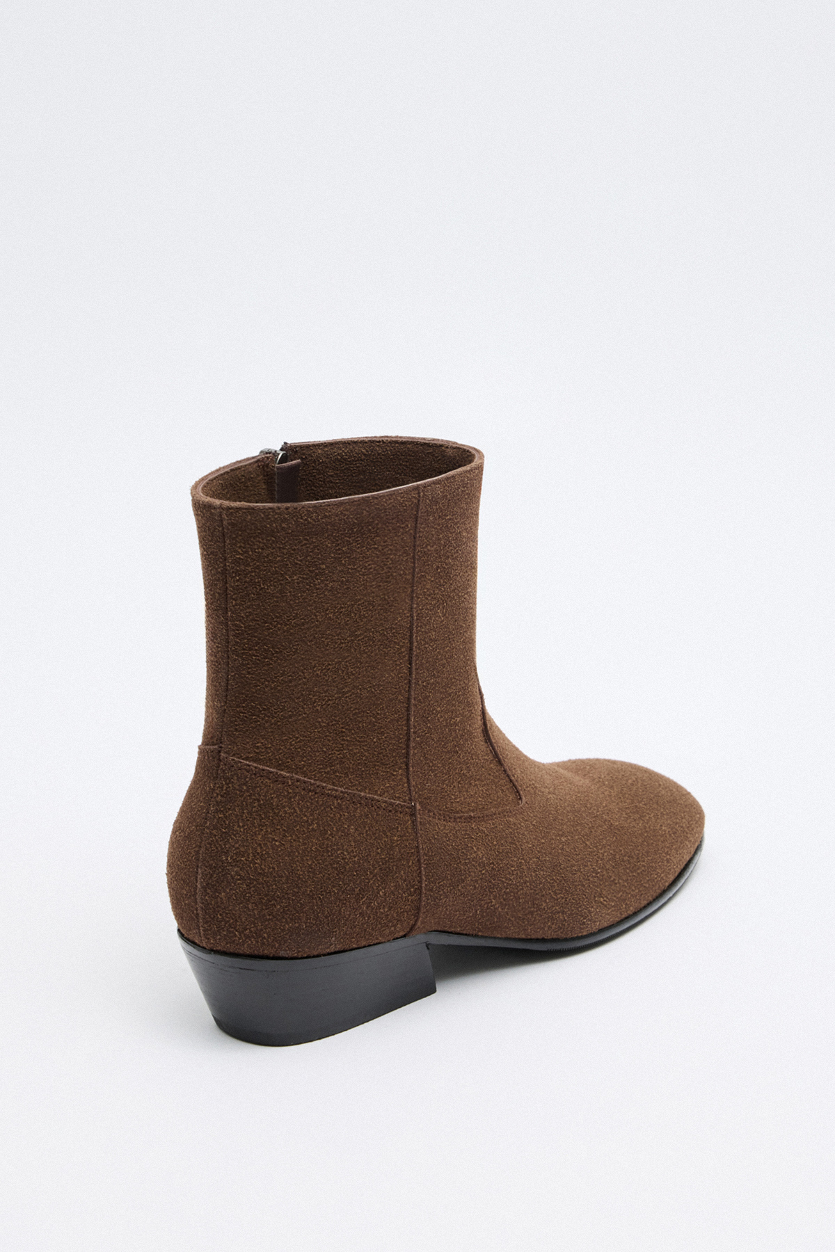 Dikiş Detaylı Acı Kahve Süet Kadın Bot