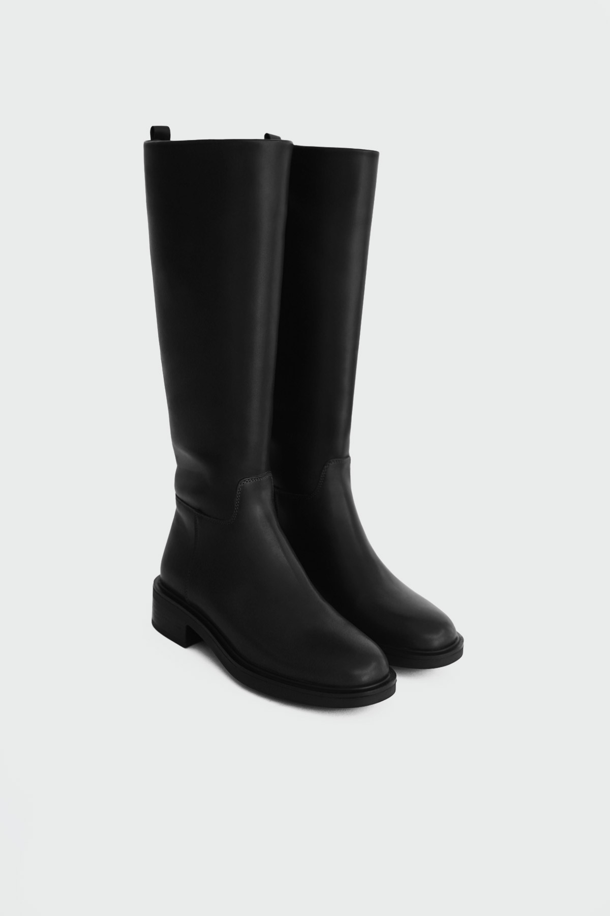 Dikişli Siyah Kadın Çizme