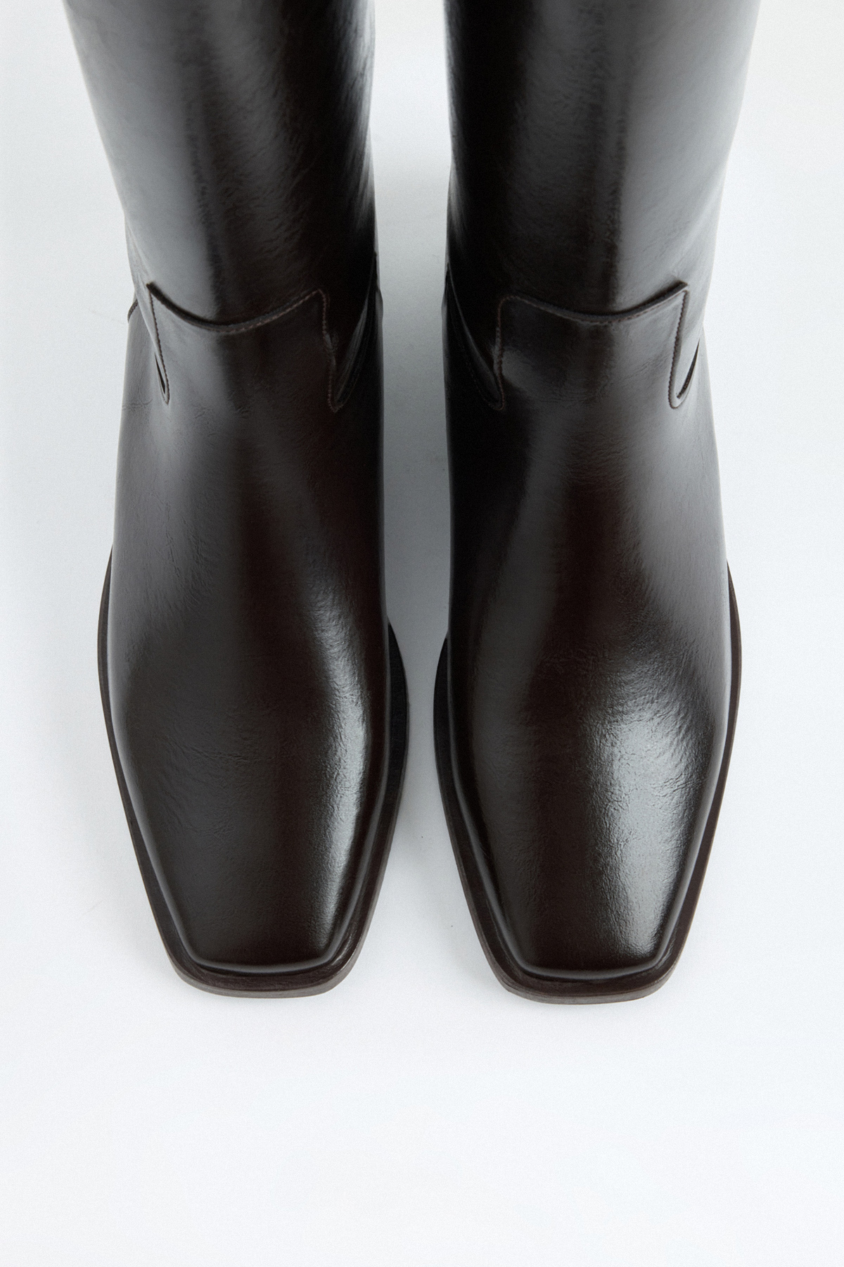 Düz Binici Acı Kahve Kadın Çizme