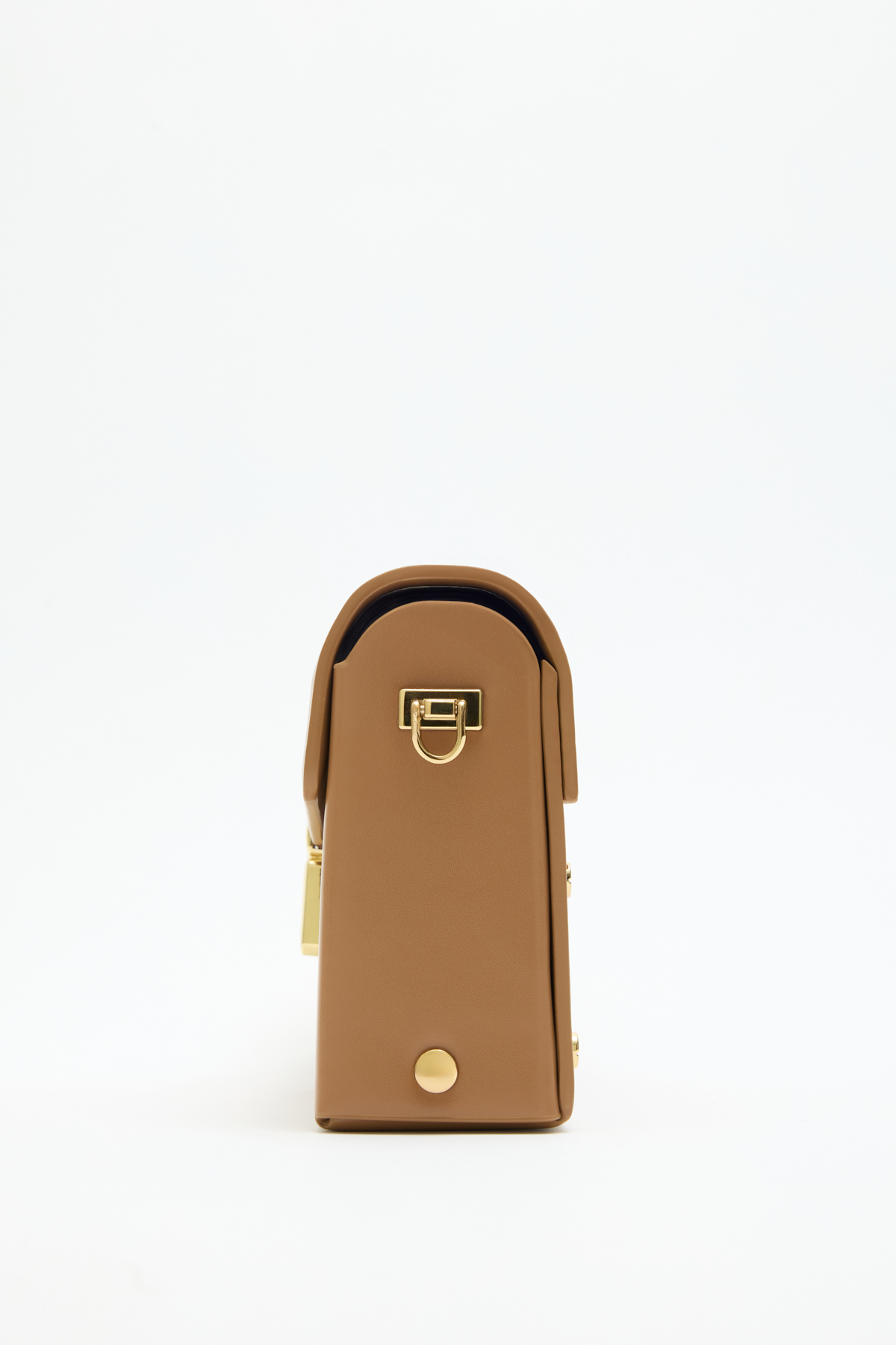 Gold Kilit Detaylı Camel Kadın Çanta