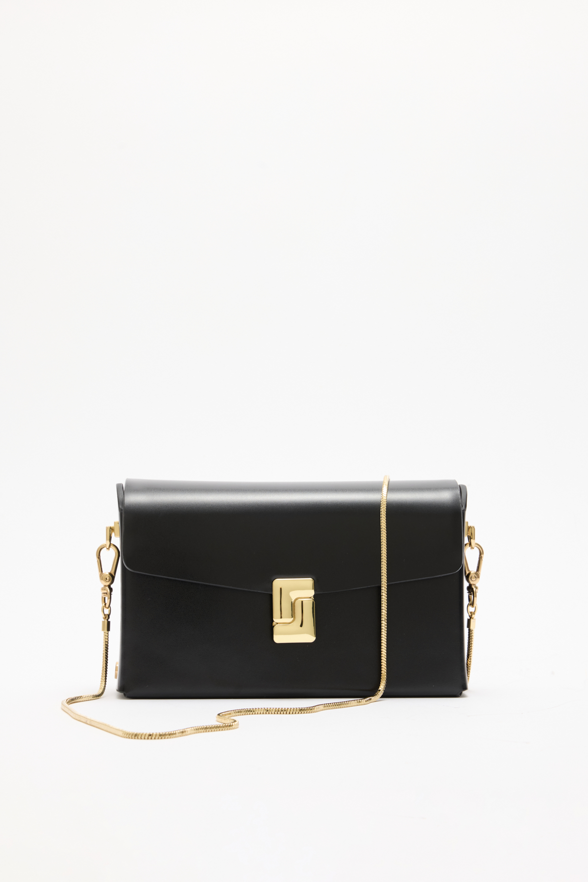 Gold Kilit Detaylı Siyah Kadın Çanta