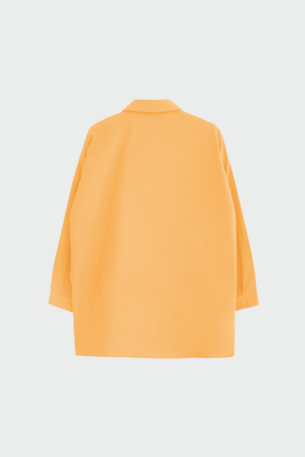 Oversize Düz Kesim Basic Hardal Kadın Gömlek