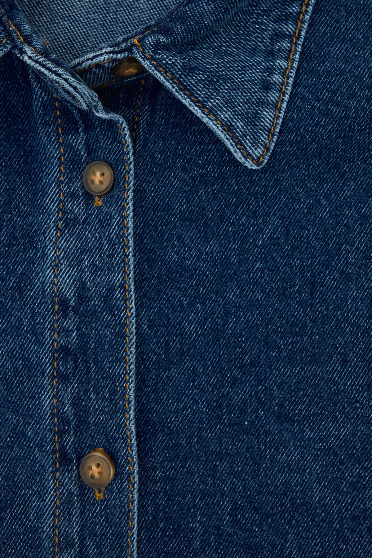Denim Mavi Kadın Gömlek
