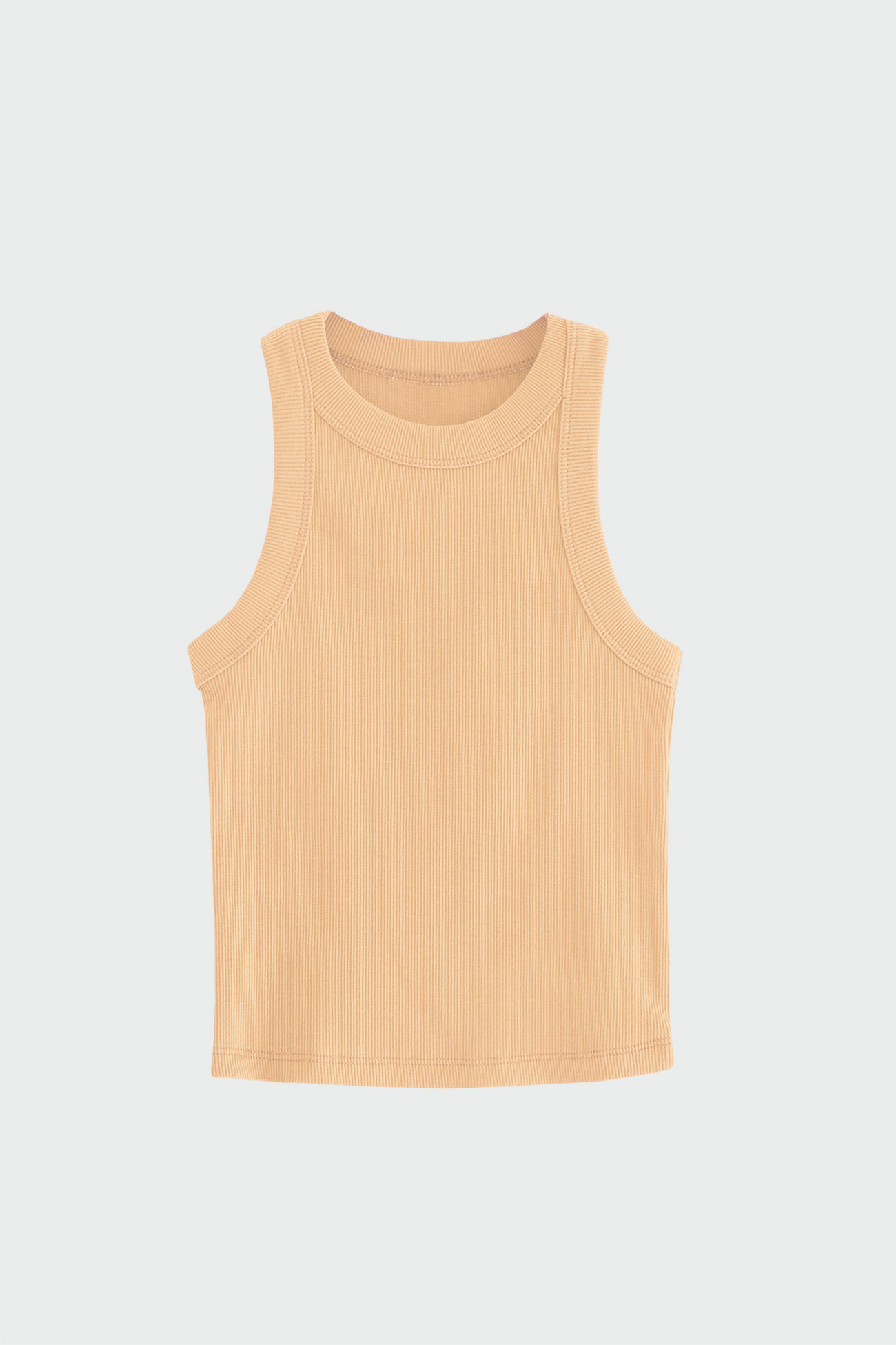 Halter Yaka Fitilli Basic Nude Kadın Bluz