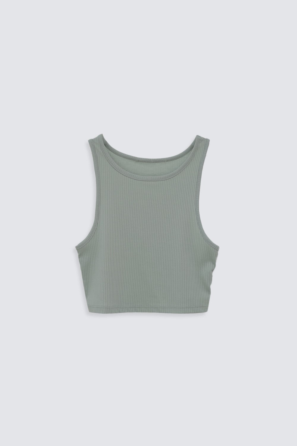 HALTER YAKA FİTİLLİ Su Yeşili Kadın Crop Top