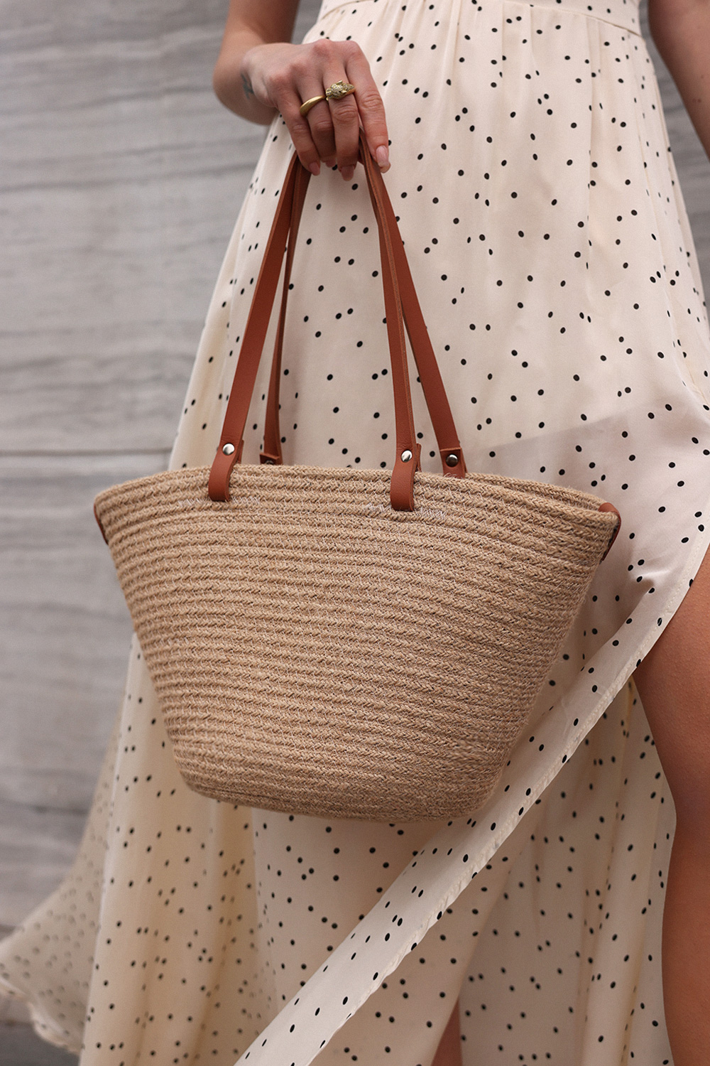 Hasır Orta Boy Taba Kadın Çanta