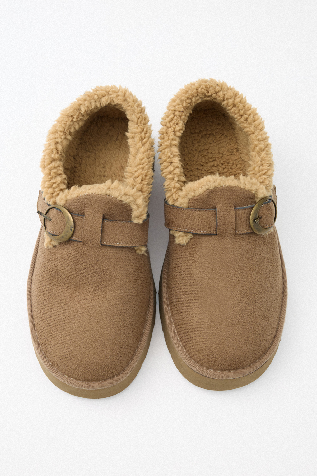 İçi Kürklü Eskitme Tokalı Vizon Süet Kadın Bot