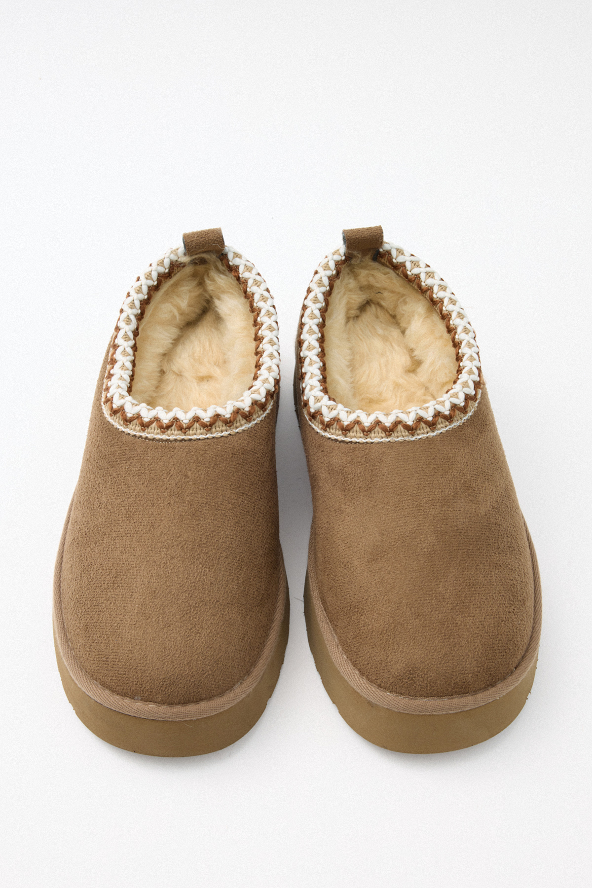 İçi Kürklü İşleme Detaylı Vizon Süet Kadın Bot