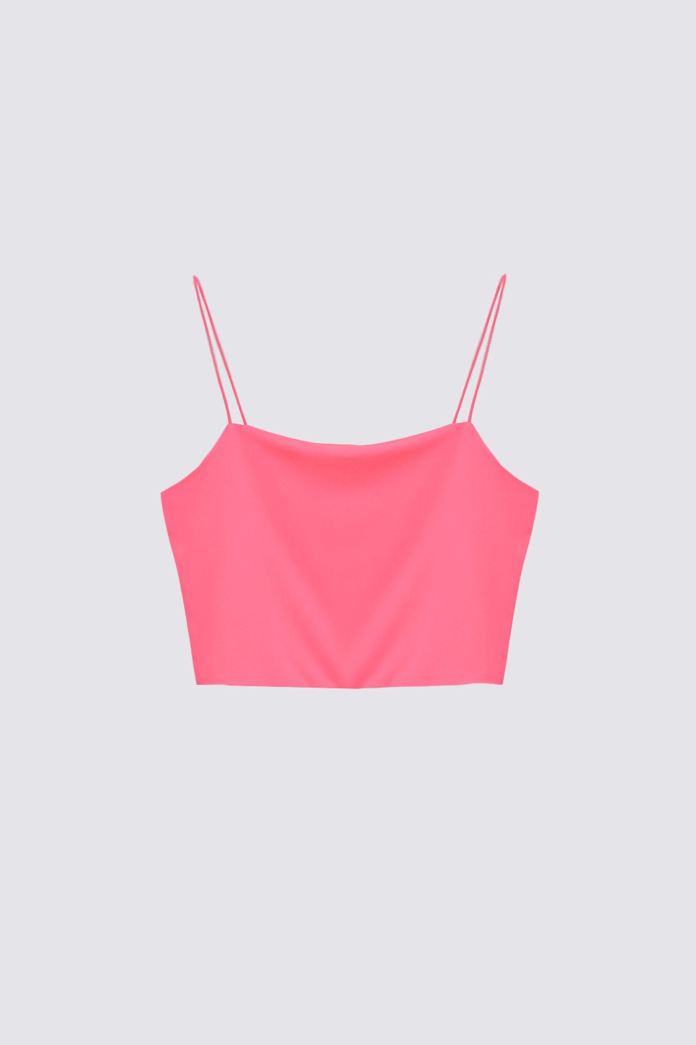 İP ASKILI Fuşya Kadın Crop Top