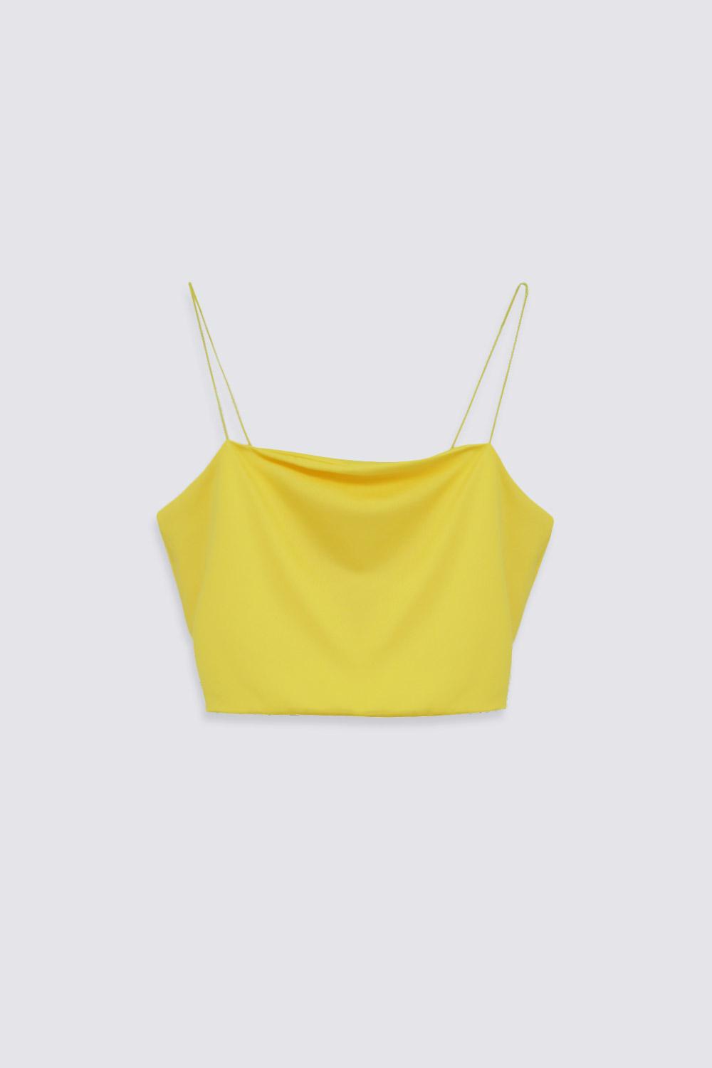 İP ASKILI Sarı Kadın Crop Top