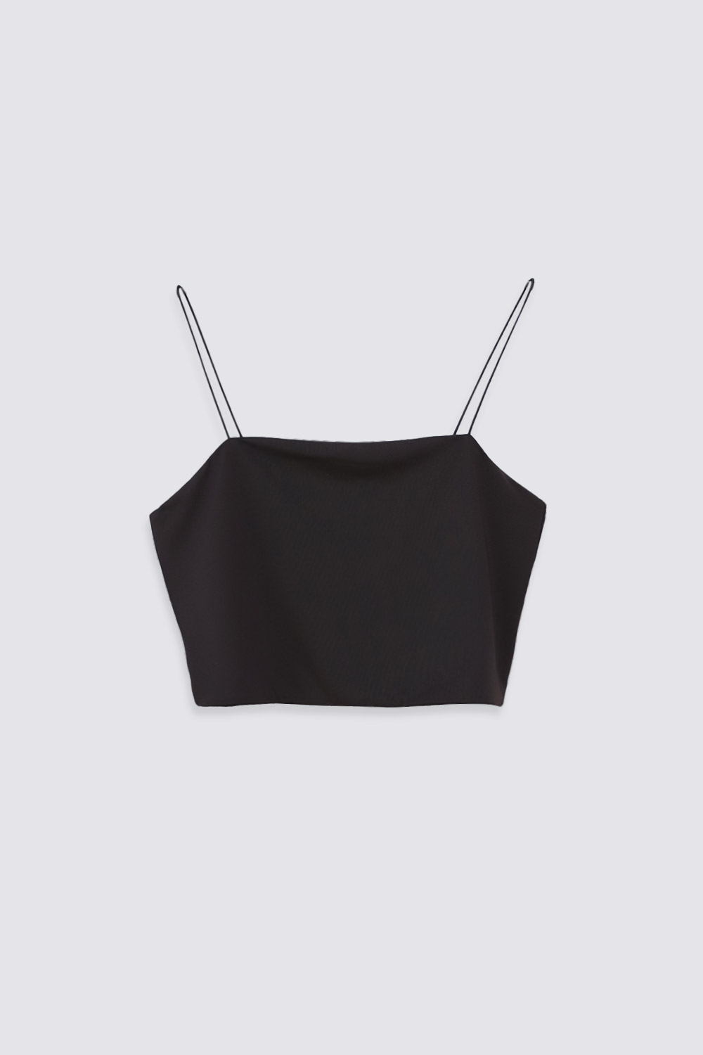 İP ASKILI Siyah Kadın Crop Top