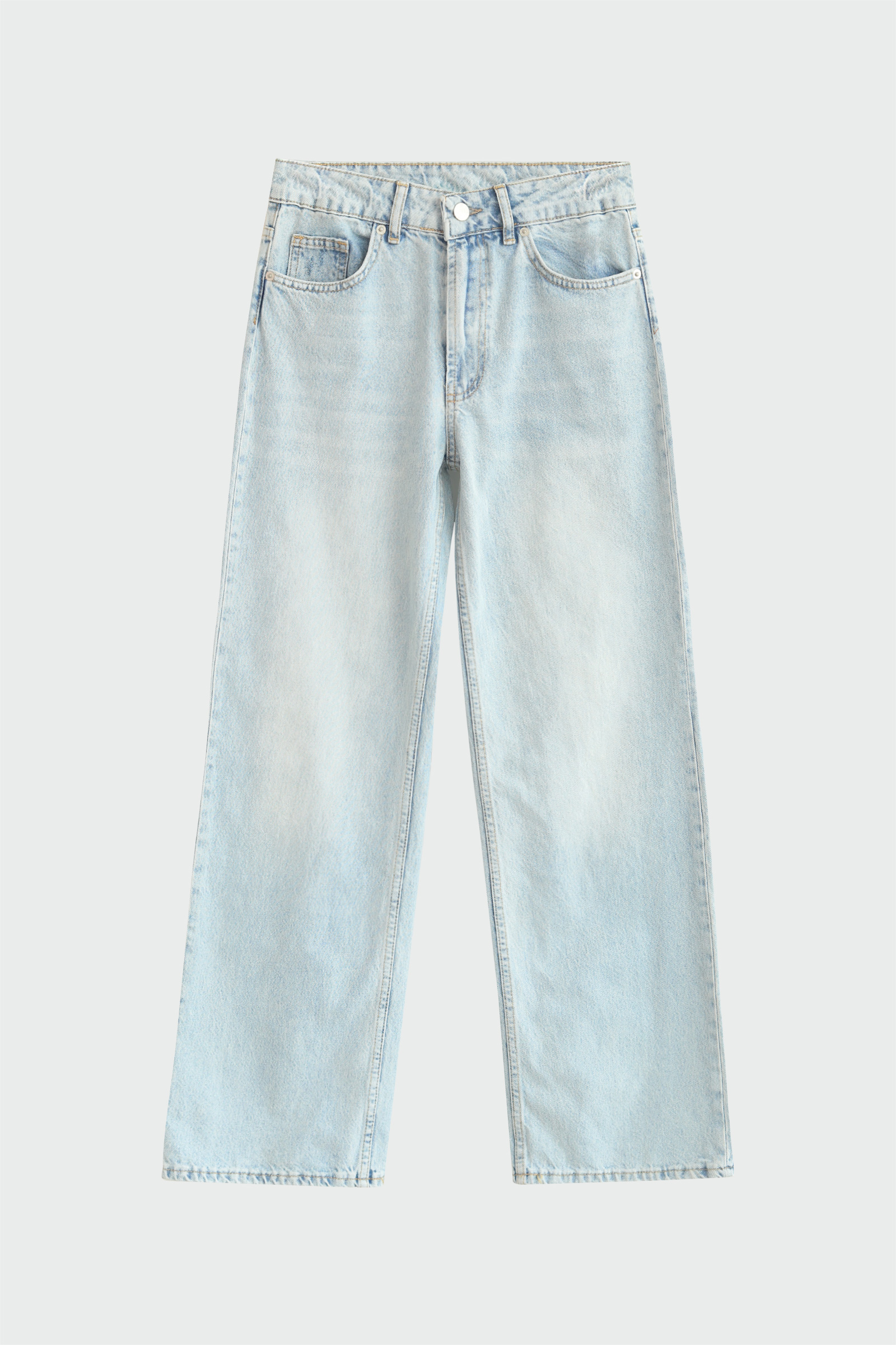Straight Buz Mavi Kadın Jean