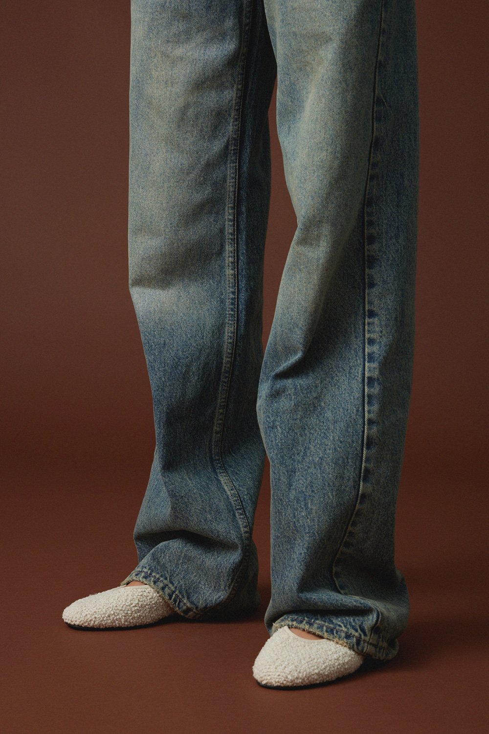 Straight Fit Vintage Mavi Kadın Jean
