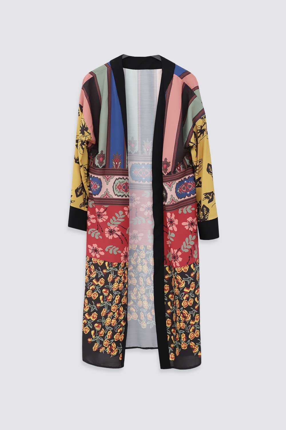 ETNİK DESENLİ Renkli Kadın Kimono
