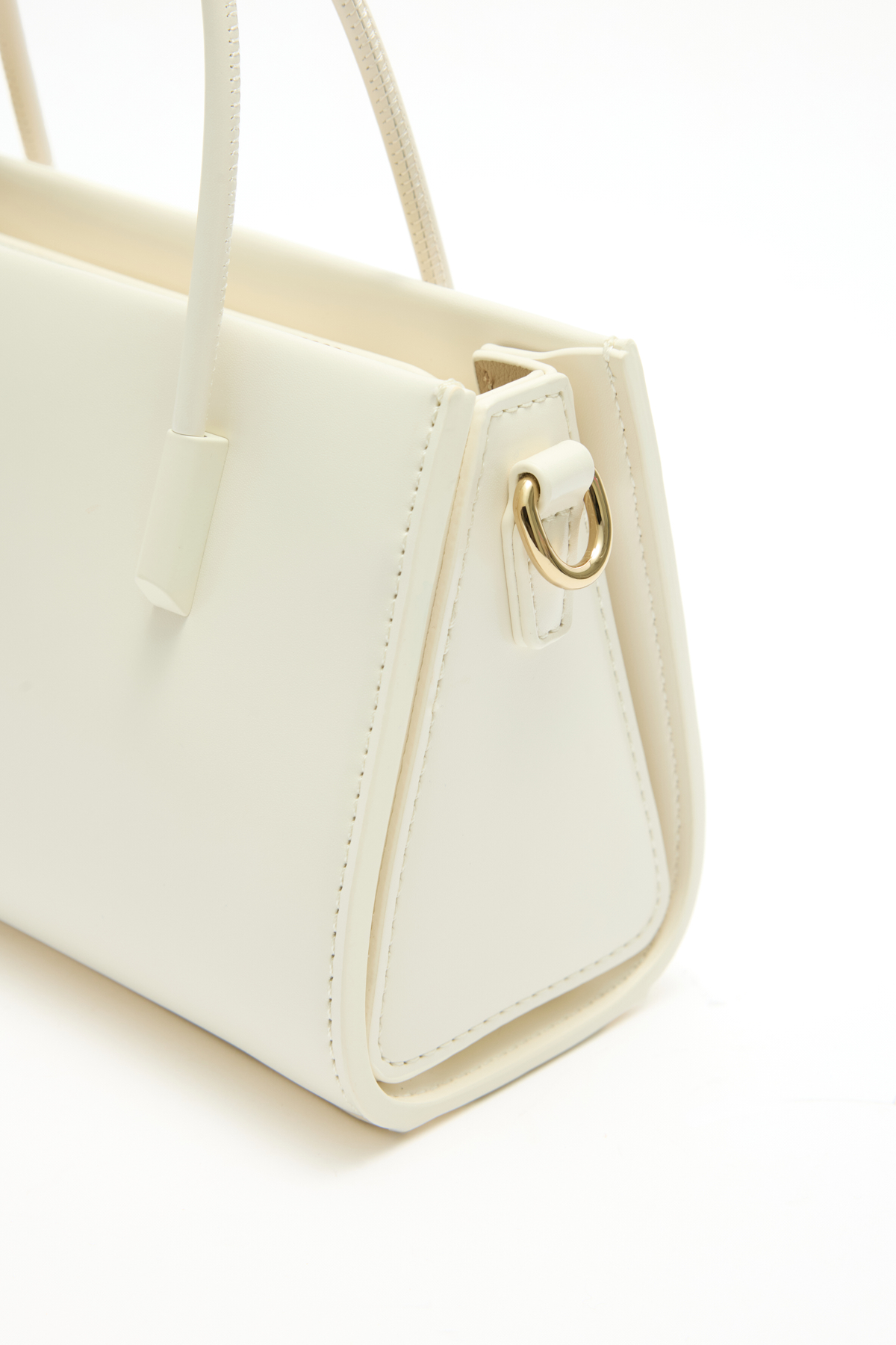 Klasik Kesim Beyaz Kadın Çanta