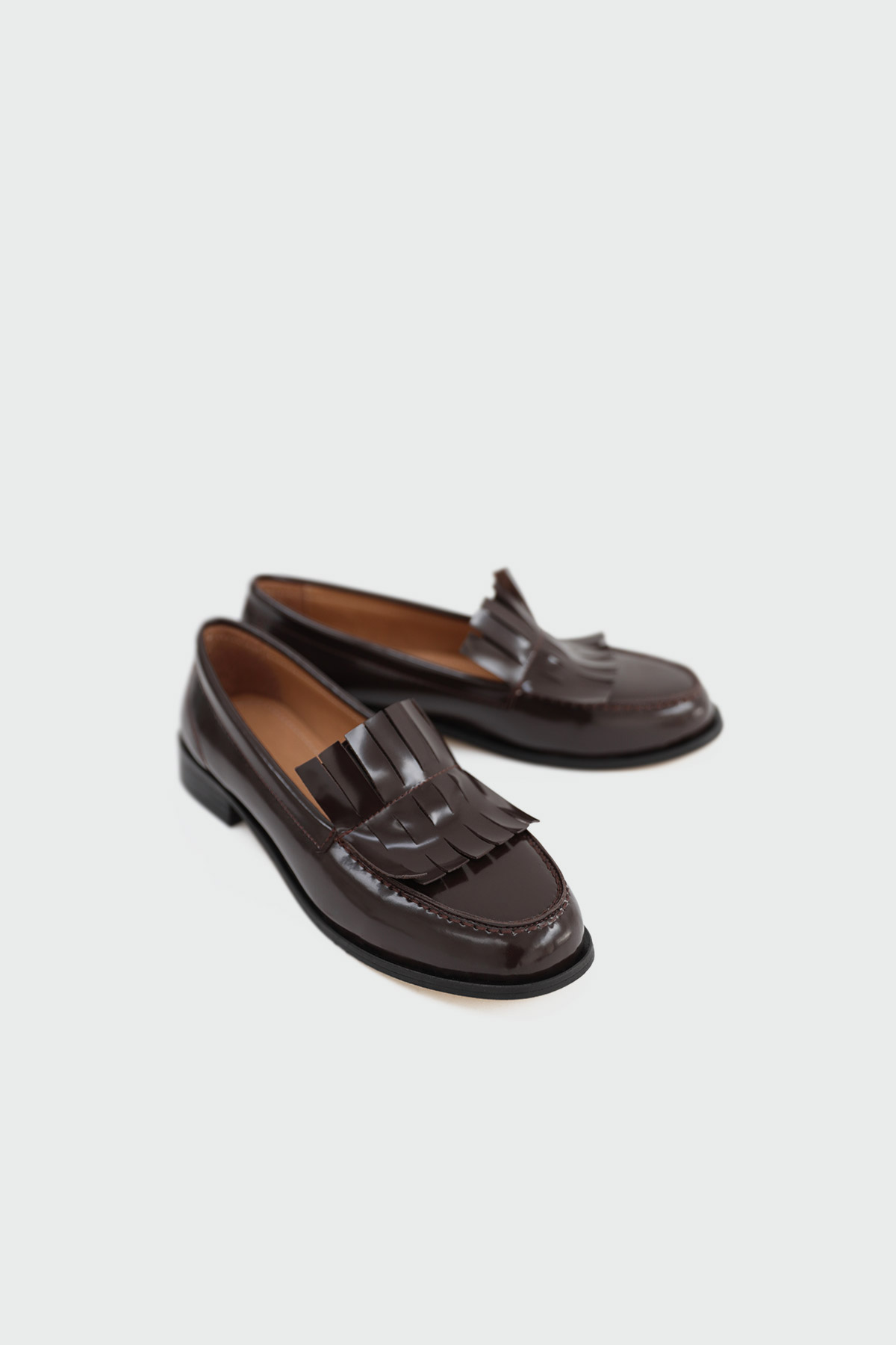 Püsküllü Loafer Acı Kahve Kadın Babet