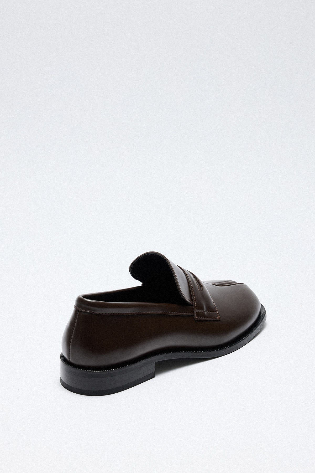 Parmak Arası Klasik Loafer Acı Kahve Kadın Split-Toe
