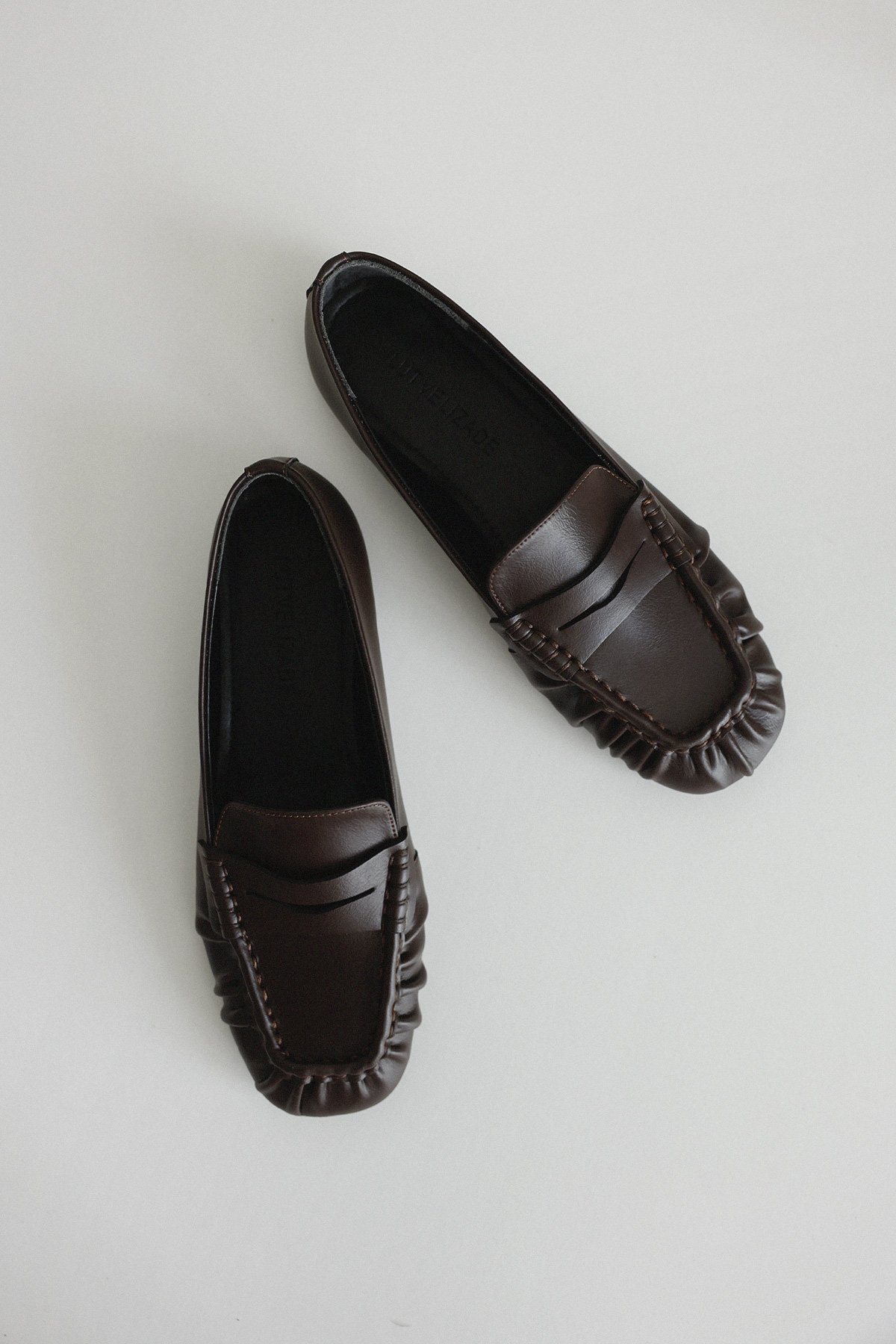 Büzgülü Loafer Acı Kahve Kadın Babet