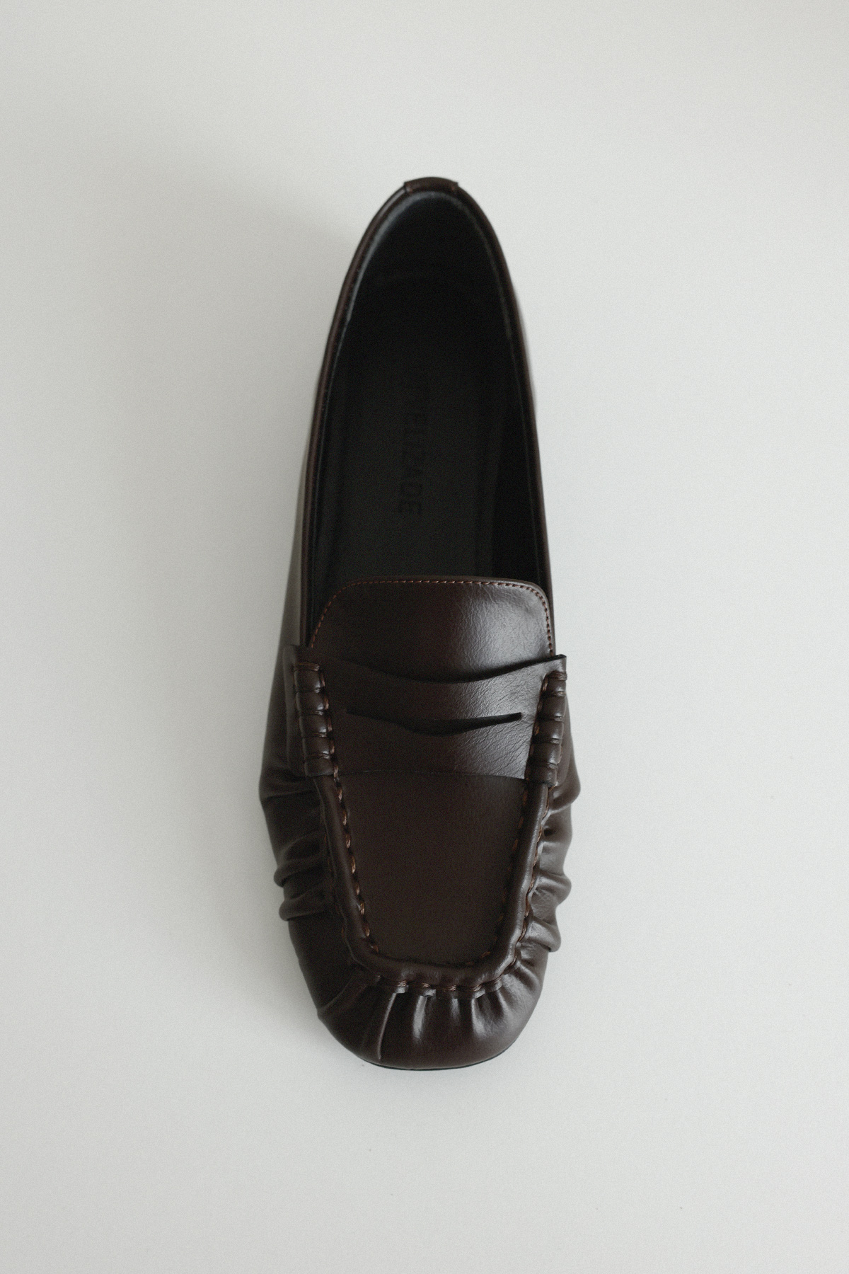 Büzgülü Loafer Acı Kahve Kadın Babet